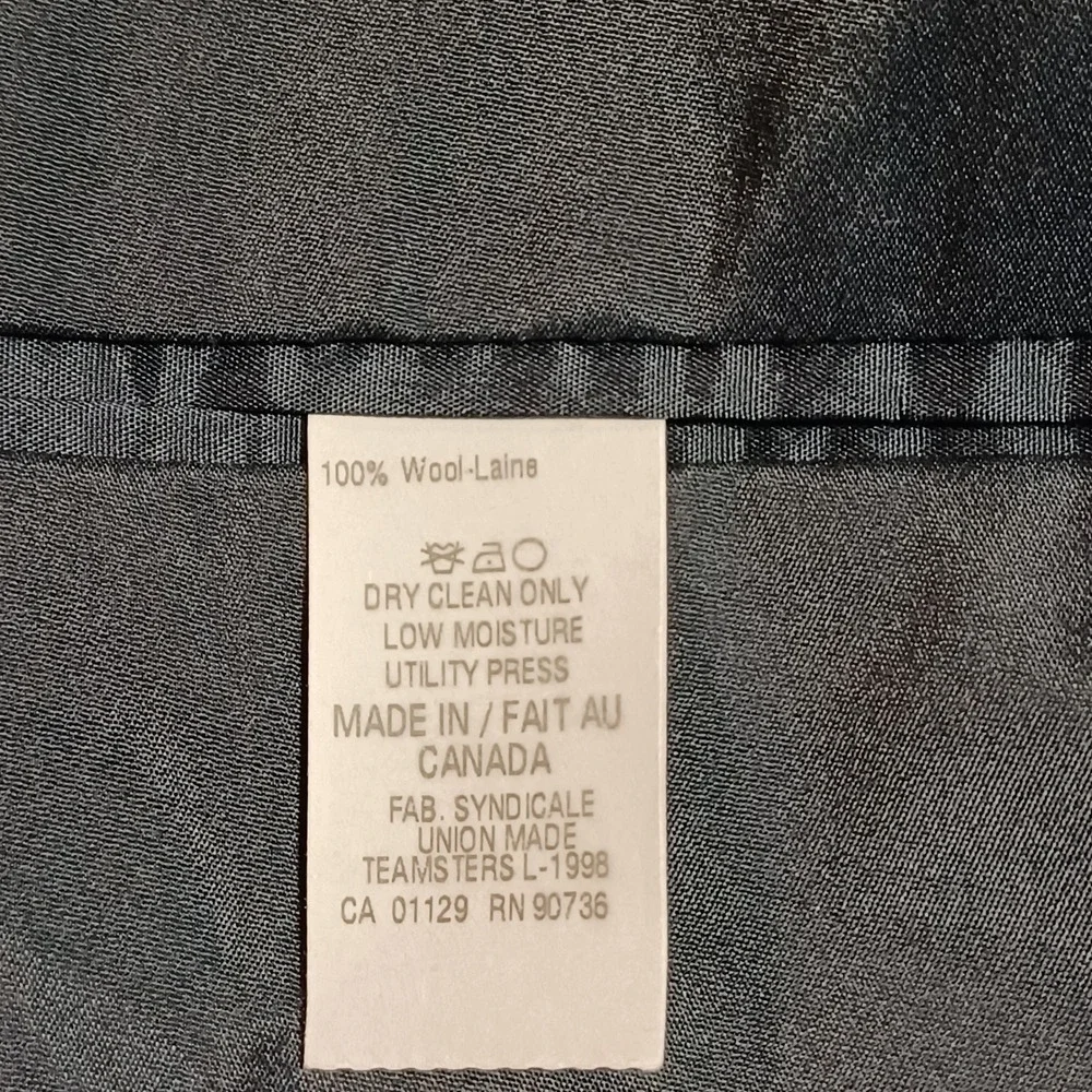 Lauren Ralph Lauren Mens Navy Blue 100% Wool Blazer Gold Crest Buttons Canada